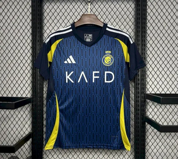 Maillot de football bleu et jaune