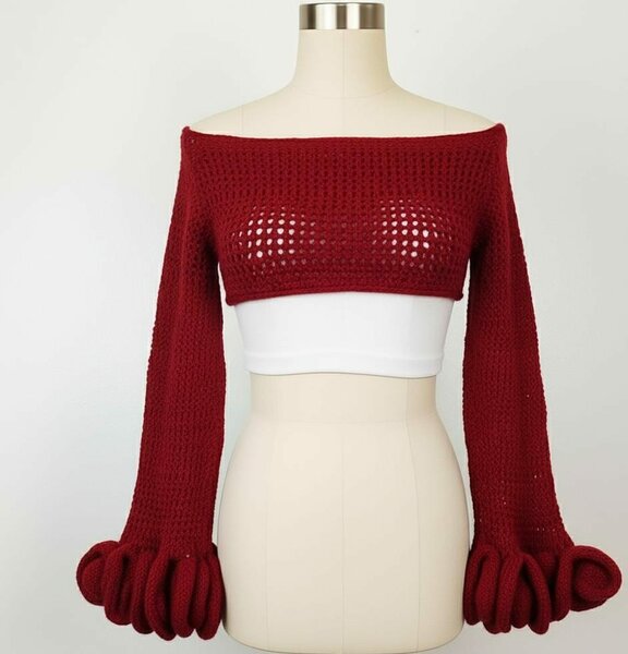 Chandail court en tricot