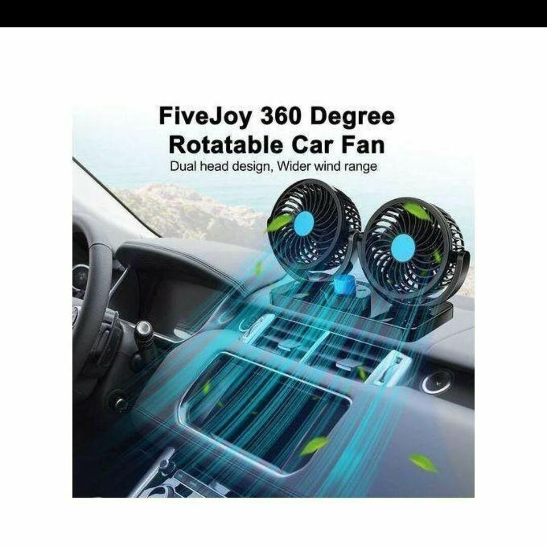 Ventilateur de Voiture 360° USB