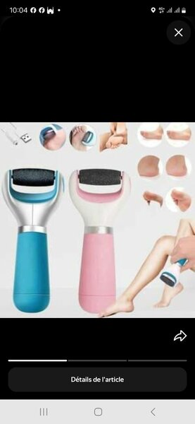 Râpe Pieds Électrique Rechargeable