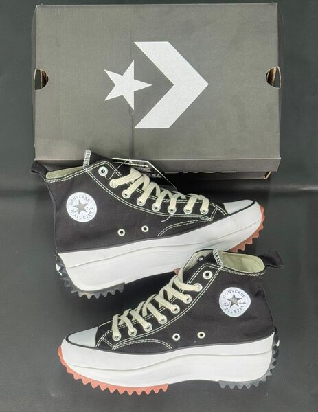 Baskets montantes plateforme noires