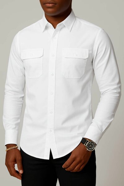 Chemise homme élégante manches longues