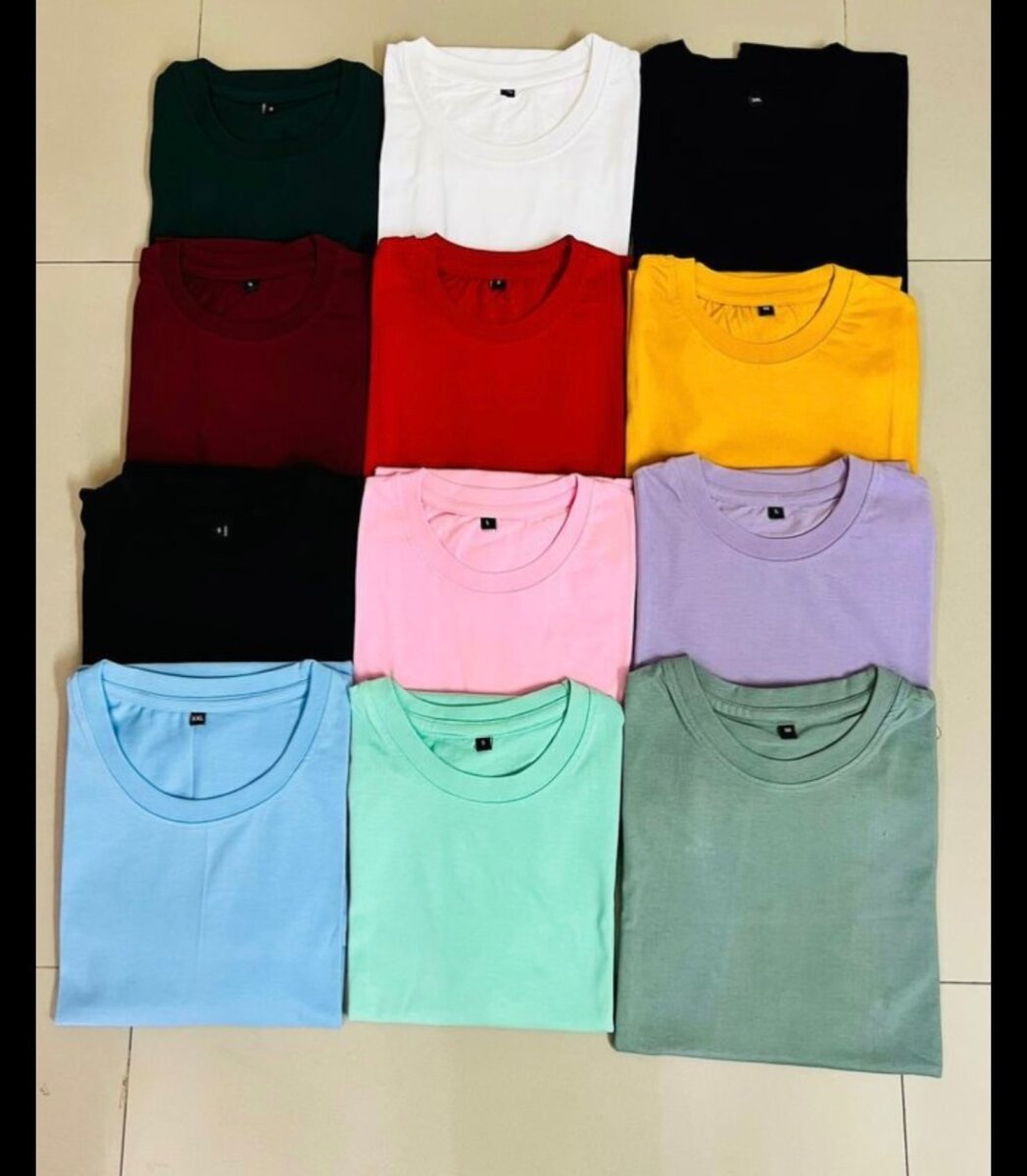 T-shirts en coton colorés