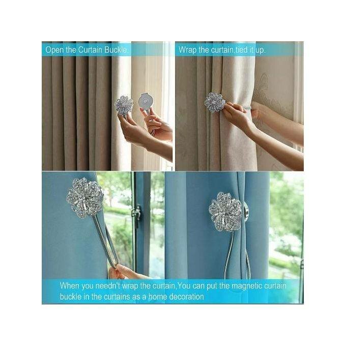 Attache Rideaux Magnetic Dorée