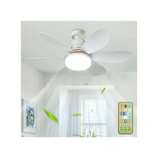 Ventilateur de Plafond avec Lumière LED - Rafraîchissez et I