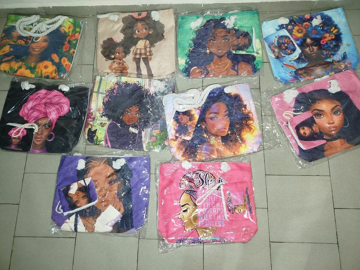 Sac cabas motif femme