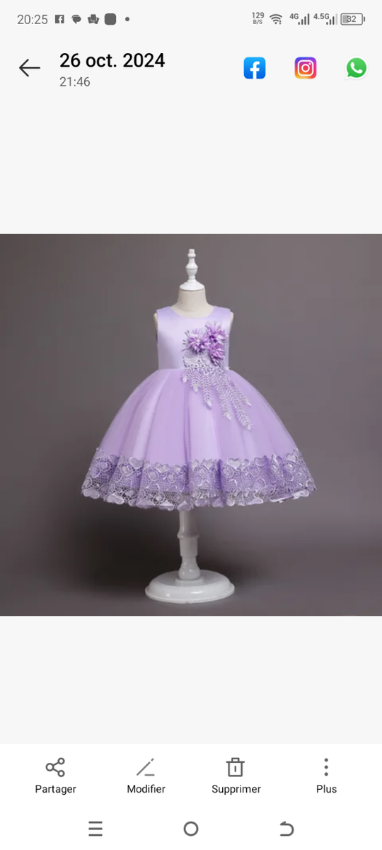 Robe de cérémonie enfant élégante