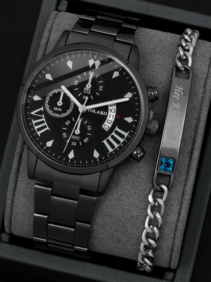 Watch and 1pc Bracelet