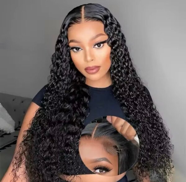 Wig glueless straight / body waves / deep waves