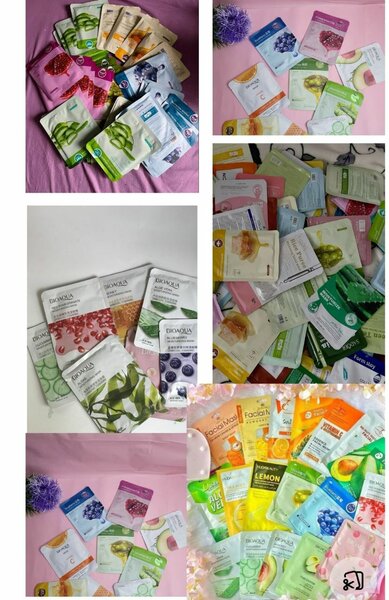 Lot de masques visage hydratants