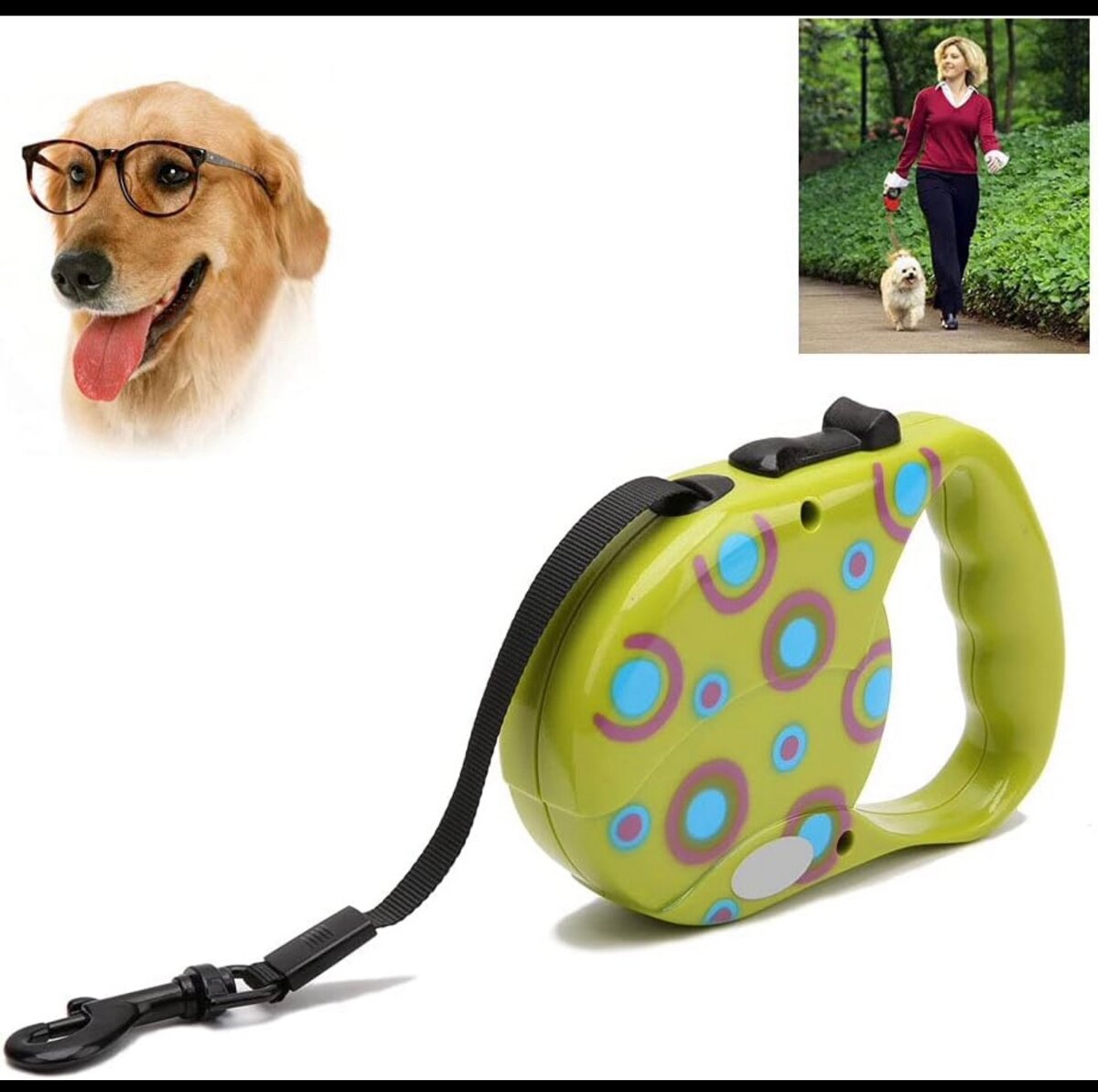 Laisse Rétractable Cordon De 5m Pour Animaux De Compagnie, E