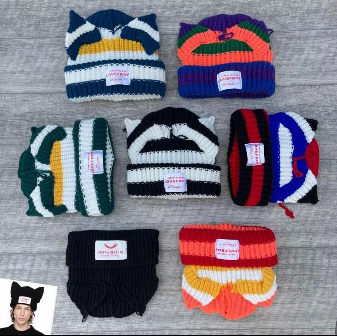 Bonnet en tricot "Loverboy"