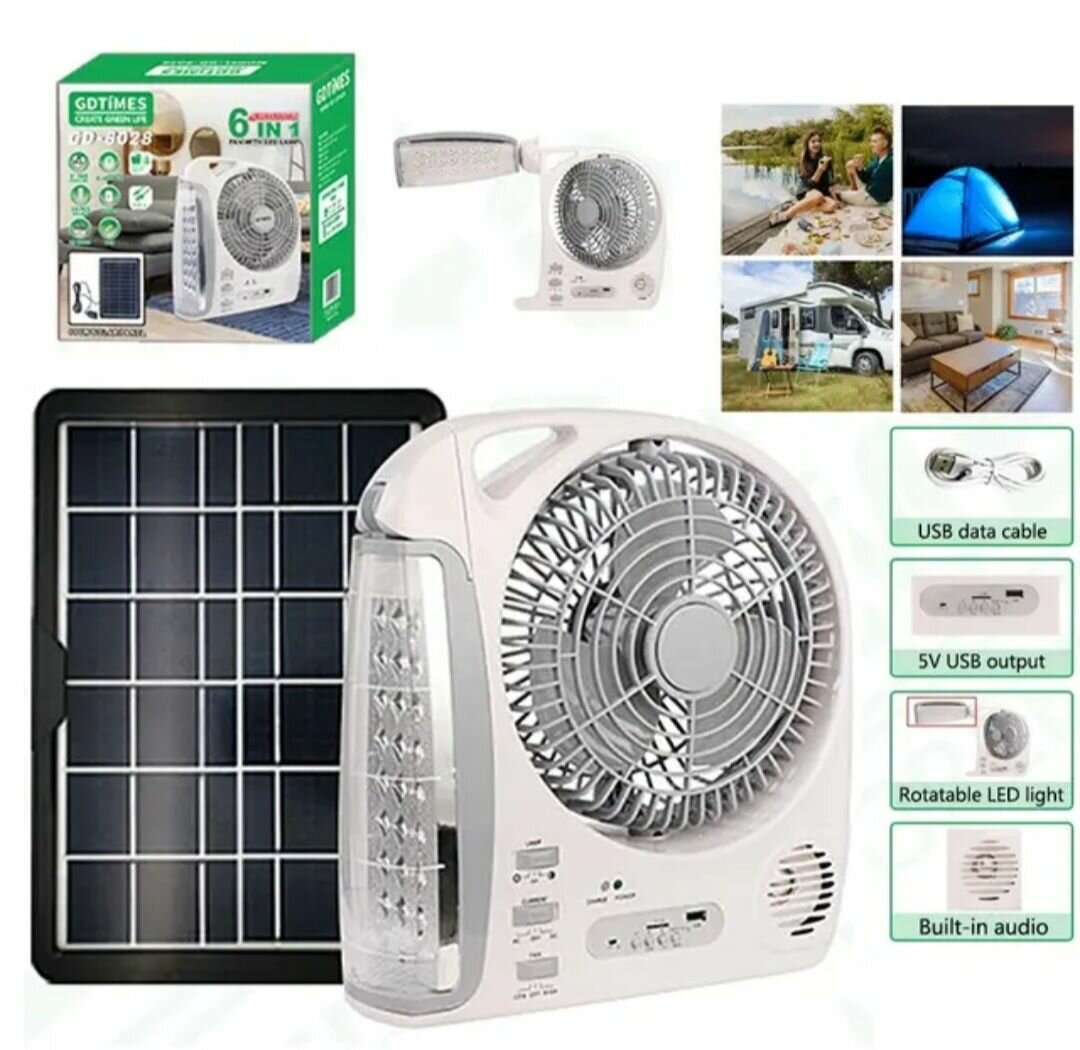 RECHARGEABLE PORTABLE DESKTOP FAN WITH BLUETOOTH SPEAKER