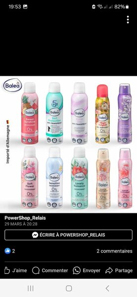 Déodorant et anti transpirant