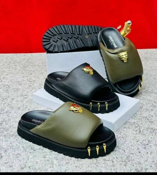 Claquettes tête de lion