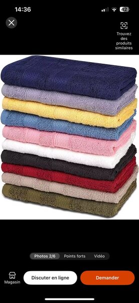 Serviettes Douces en Coton