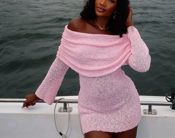 Robe Pull Épaules Dénudées