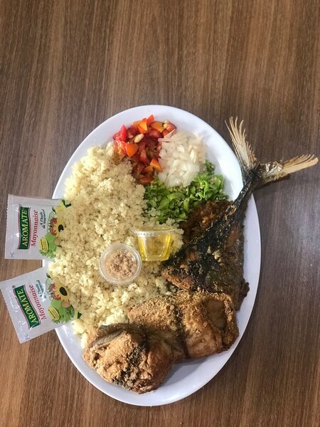 Gbarba, avec attiéké de Dabou