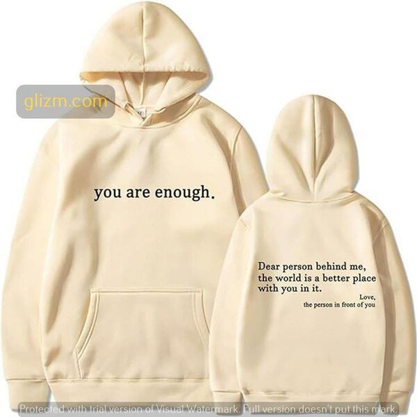 Sweat à Capuche Imprimé Inspirational