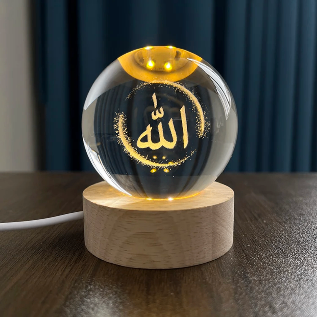 Lampe décorative en verre 3D