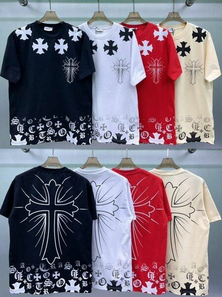 T-shirts décontractés motif croix