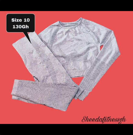 top and leggings gray