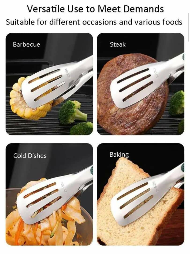 Pinces de cuisine en acier inoxydable