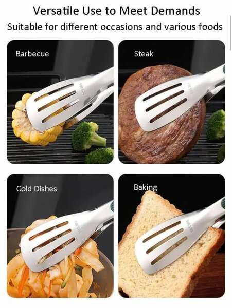 Pinces de cuisine en acier inoxydable