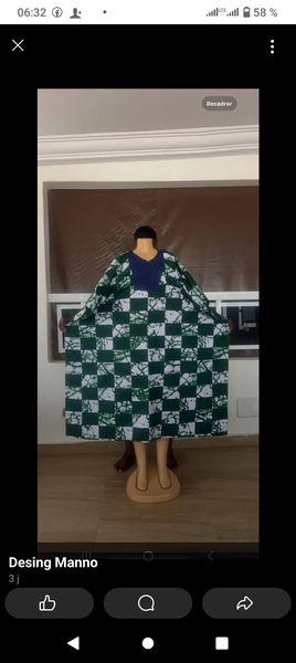 Cape imperméable vert et blanc