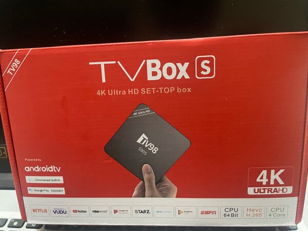 Boîtier TV Android 4K Ultra HD