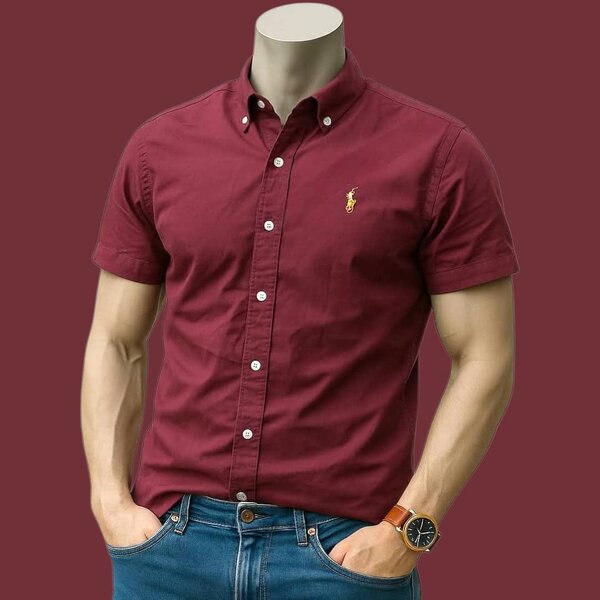 Chemise élégante à manches courtes