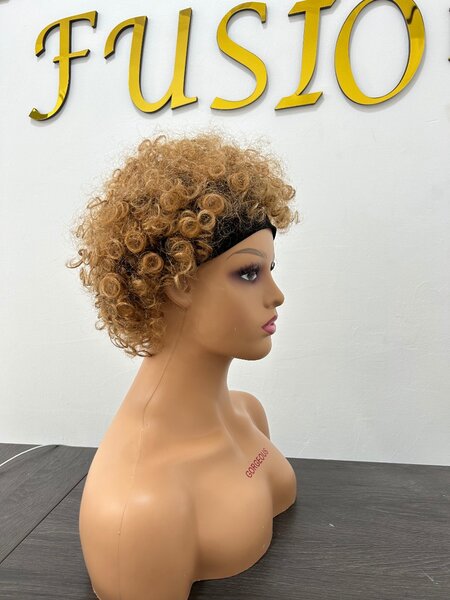 Goddear Remy Afro wigcap.