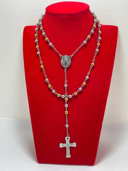 Chapelet religieux en métal