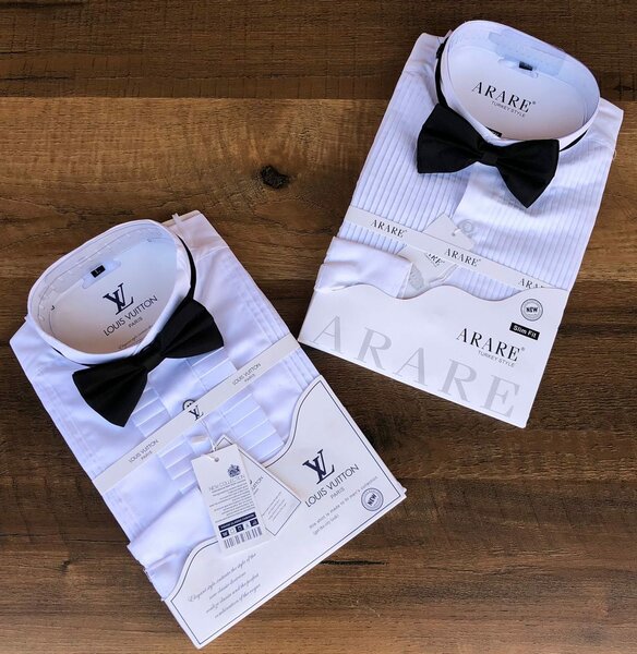 Long sleeves shirt, white shirt, dinner shirt