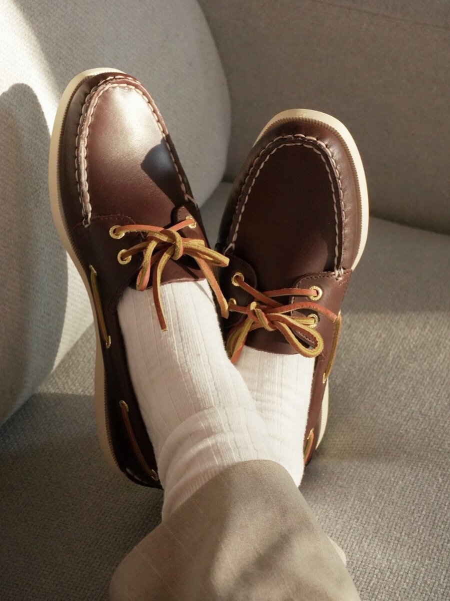 Chaussures bateau marron élégantes