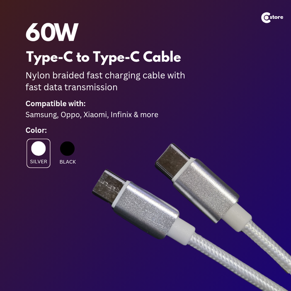 60w Type-C to Type-C Cable