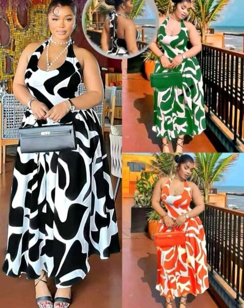 Robe imprimée pour femme