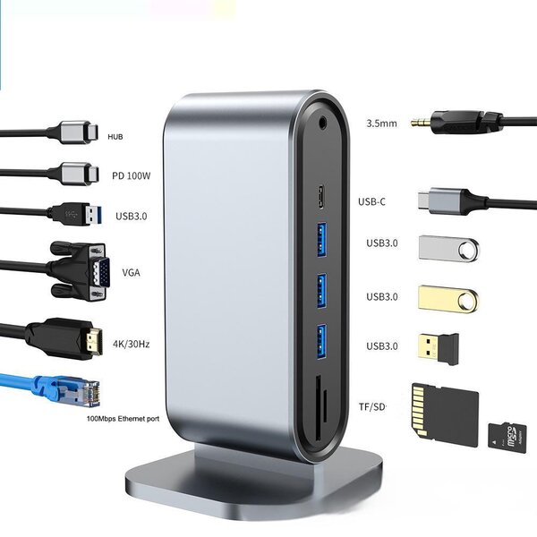 Adaptateur Usb c 12 en 1 Pro