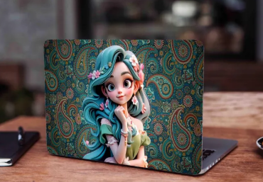 Anime Cute Girl - Art Girl Laptop Skin Vinyl Stickers Decal,12 13 14 15 15.6 inches Notebook Laptop Skin Sticker for all Laptops (RF SKIN)