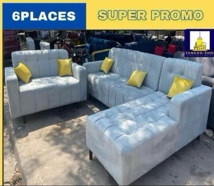 Canapé d'angle moderne 6 places