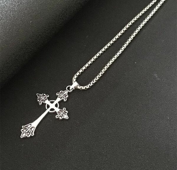 Collier Croix Gothique Argent