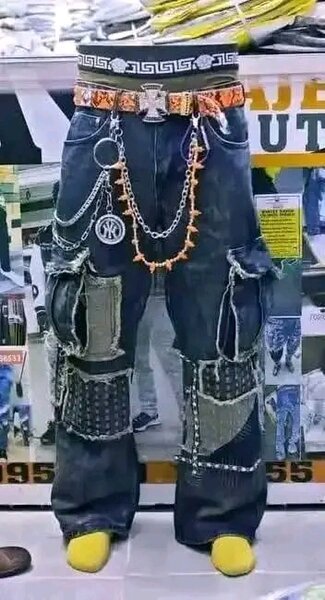 Jean cargo style urbain