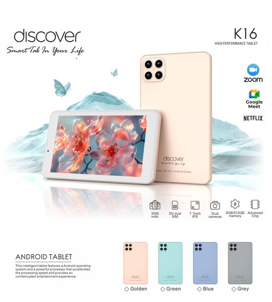 Tablette Android Discover K16