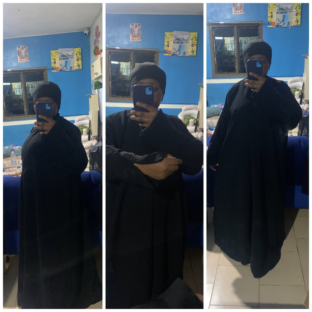 Abaya noire élégante