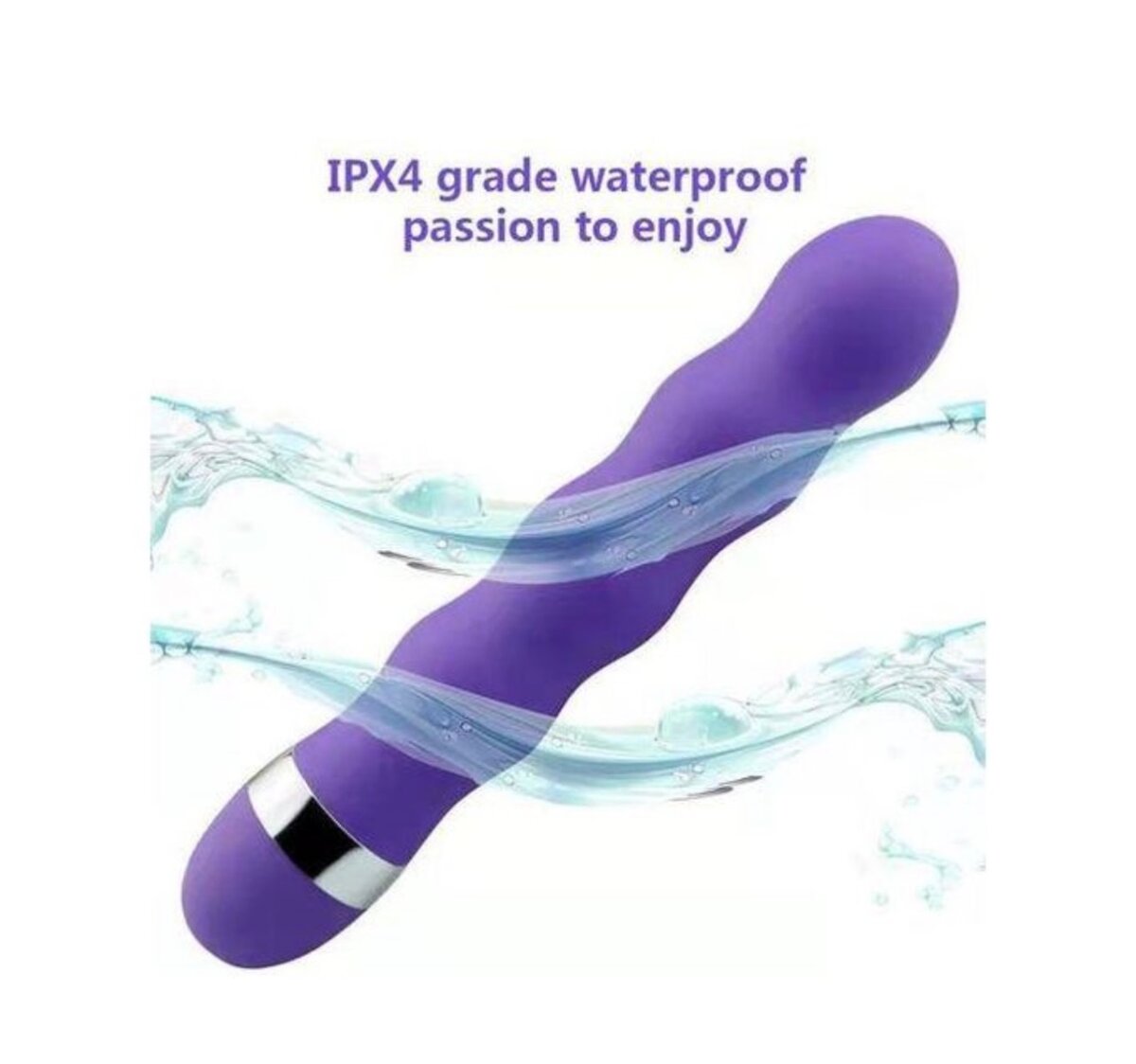 Vibromasseur Courbé 360° Étanche