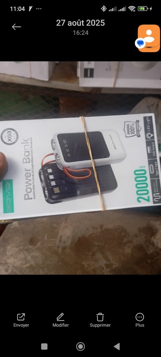 Power Bank 20000mAh rapide