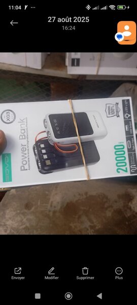 Power Bank 20000mAh rapide