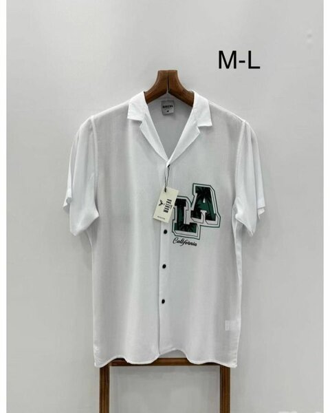 Chemise à imprimé "LA"