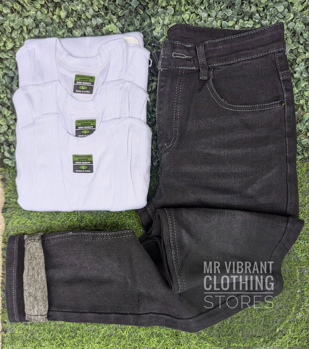 Combo of a Trousers and a set of 3 Vests 