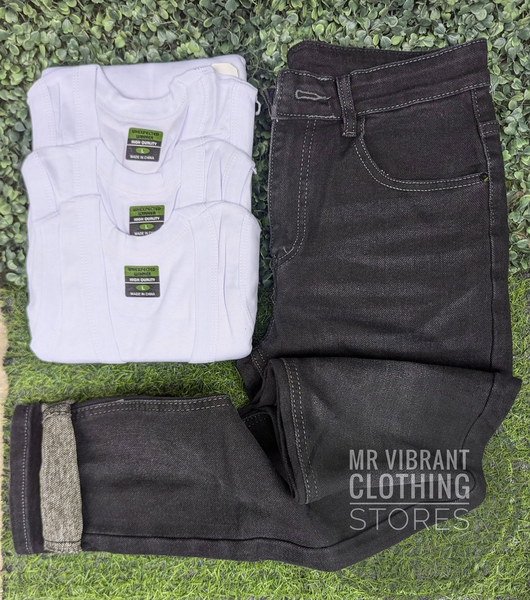 Combo of a Trousers and a set of 3 Vests 